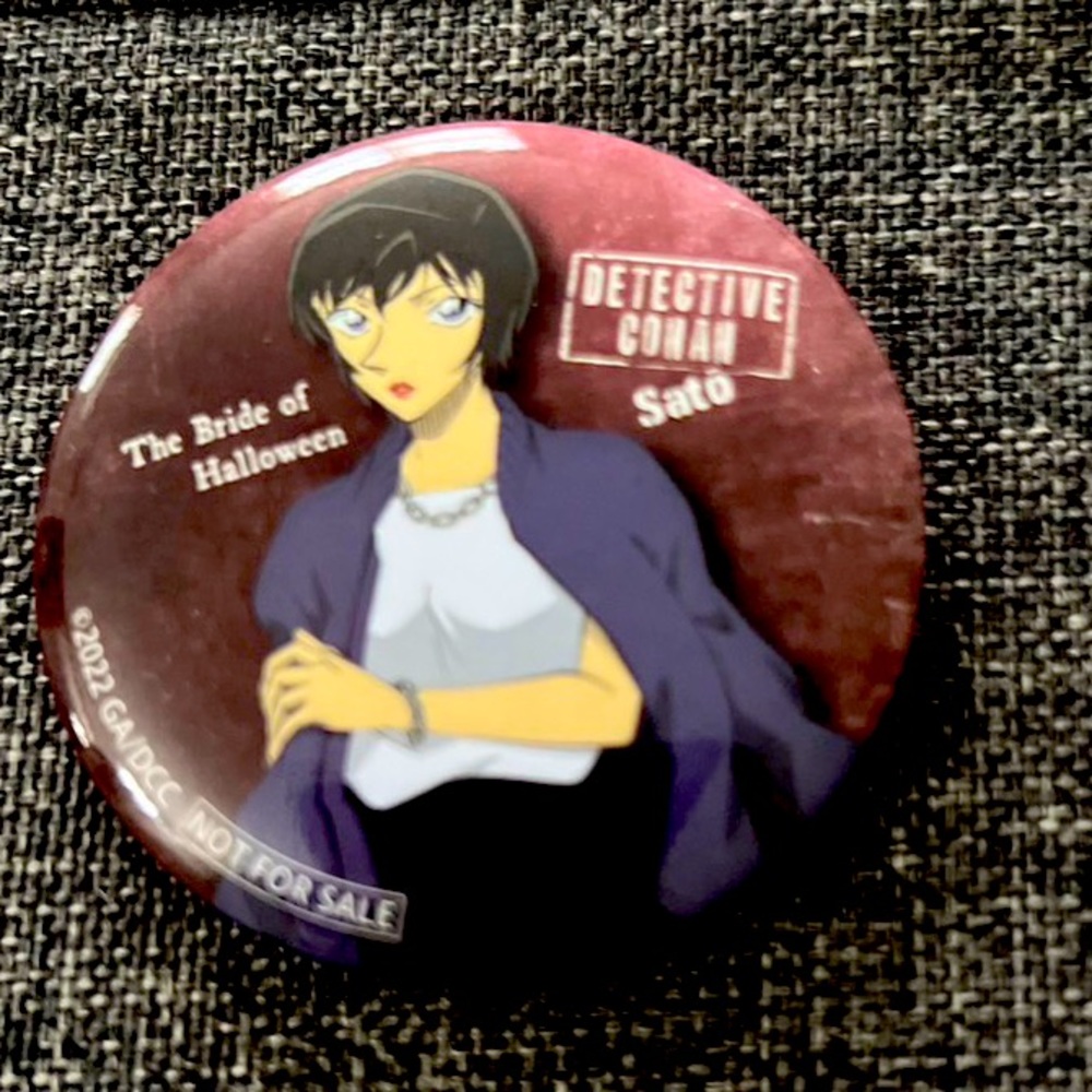 🔥🌟3/$15 Detective Conan Can Badge from Japan